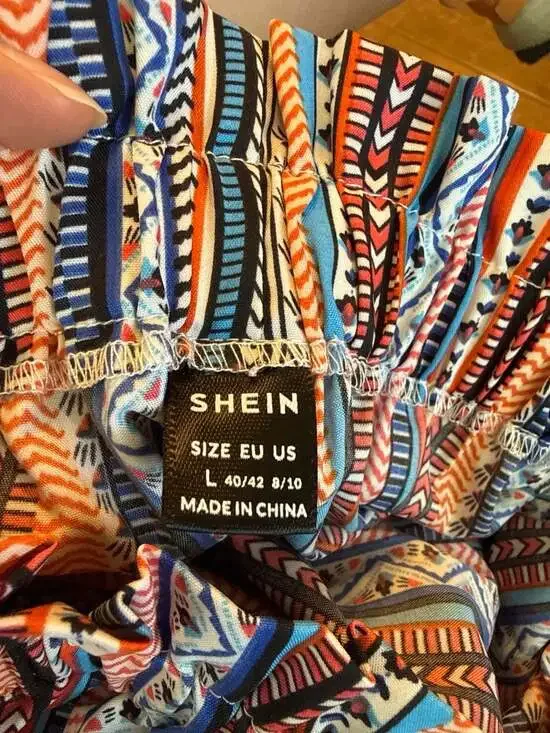 Crochet V-Neck Cami Crop Top and Tribal Print Shorts Two-Piece Set - Picture 3 of 5